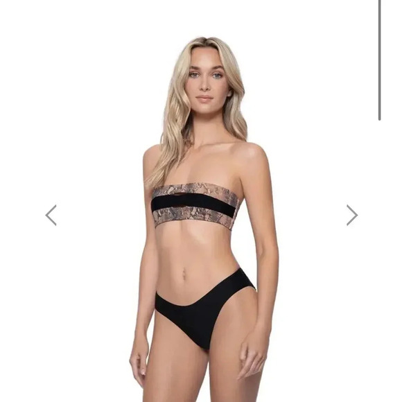 PQ KAA Reversible High Cut Teeny Bikini Bottom Small SM S NWT - Picture 3 of 6